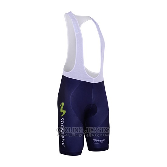 2017 Cycling Jersey Movistar Black Short Sleeve and Bib Short
